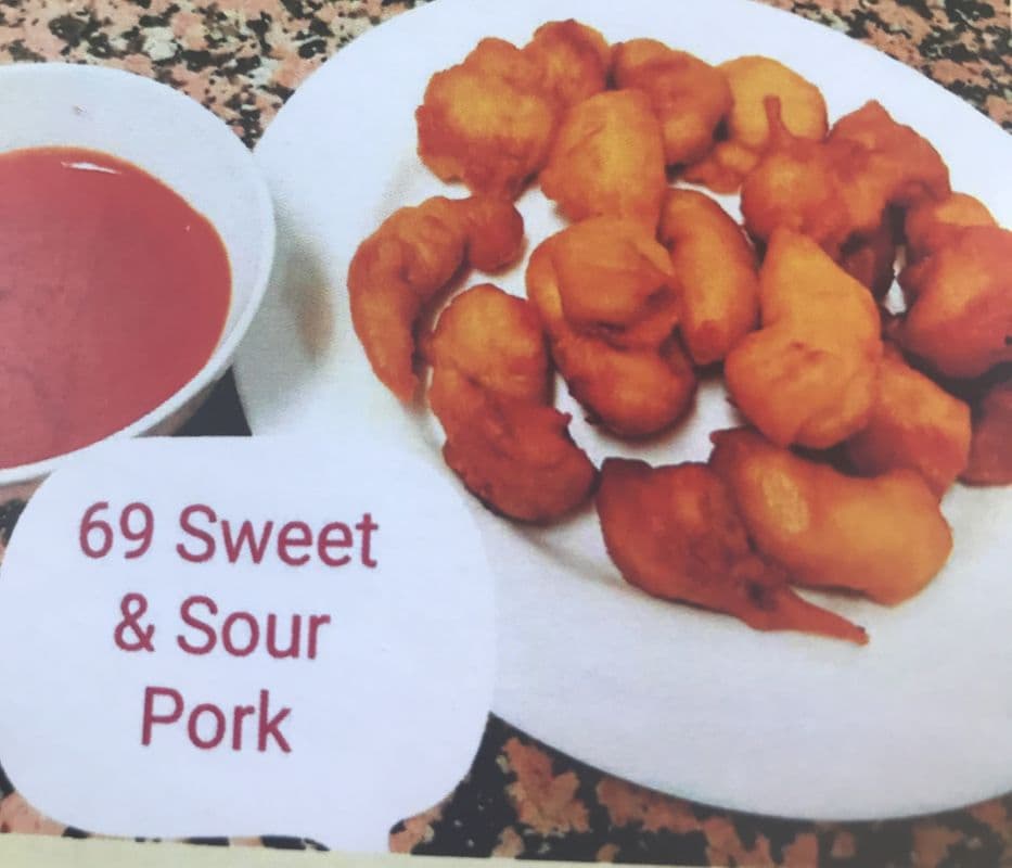 69. Sweet and Sour Pork Balls (Sauce on side)