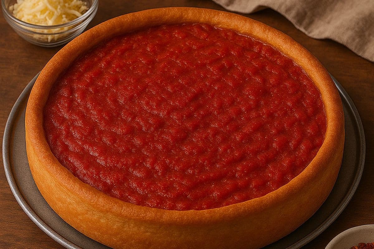 Small Deep dish Chicago style Extra cheese pizza