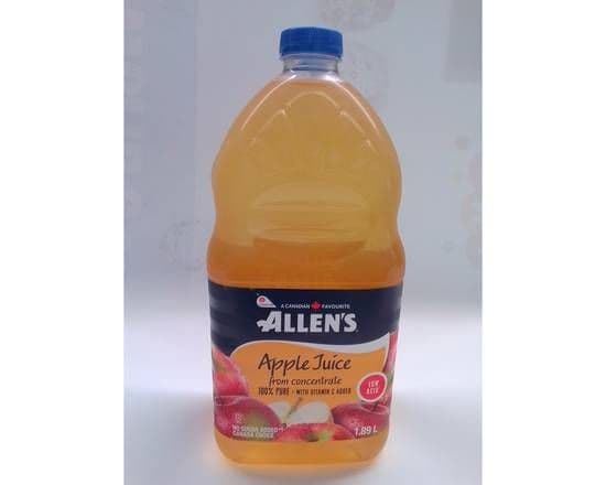 Apple juice (1.89 L) Any available brand