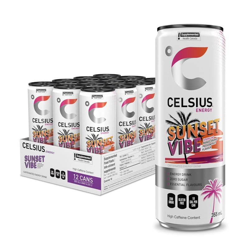 Celsius Énergie Sunset Vibe 355ml/ Celsius Energy Sunset Vibe 355ml