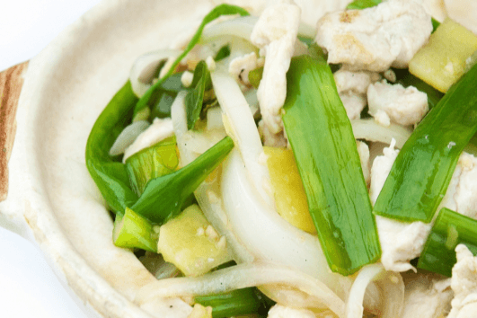 28. Chicken with Ginger and Onion Hot Pot
