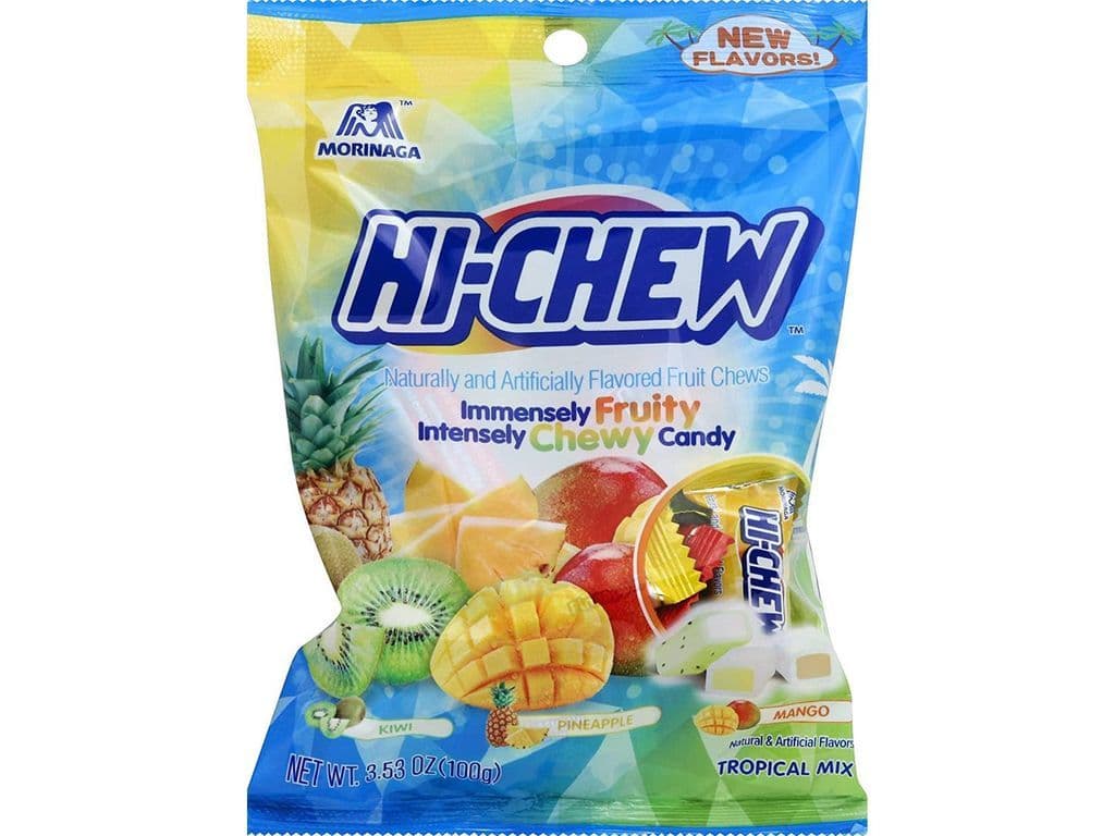 HiChew Tropical Mix Chewy Candy Bag