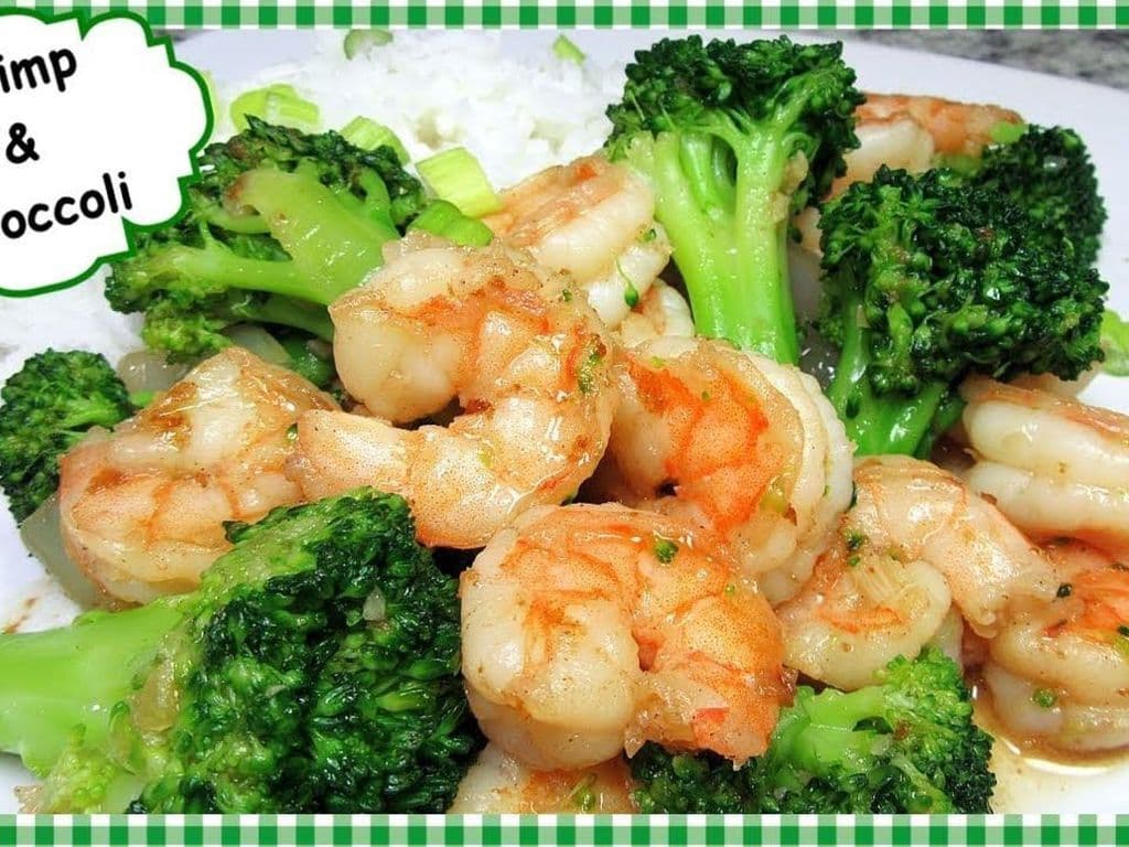 Shrimp with broccoli