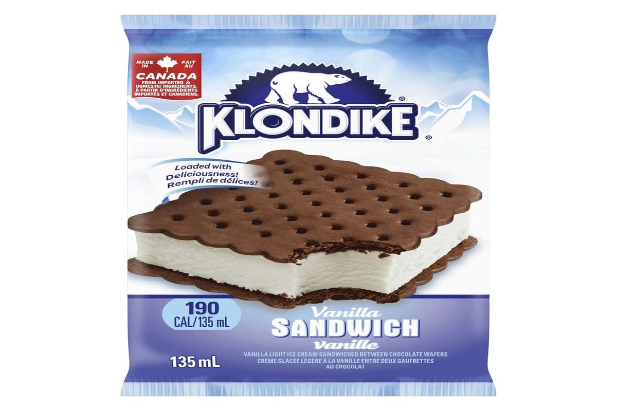Klondike Vanilla Sandwich Ice Cream