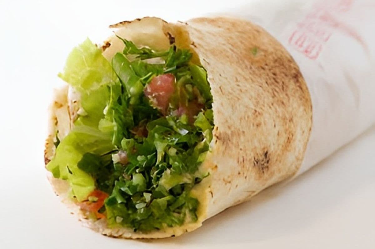 Hummus and Tabouli wrap