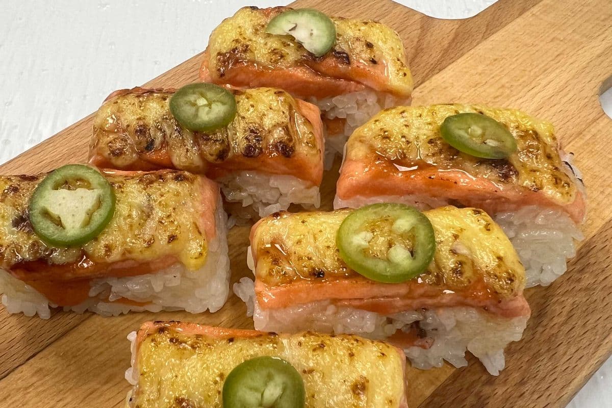 Wild Salmon Oshi Sushi