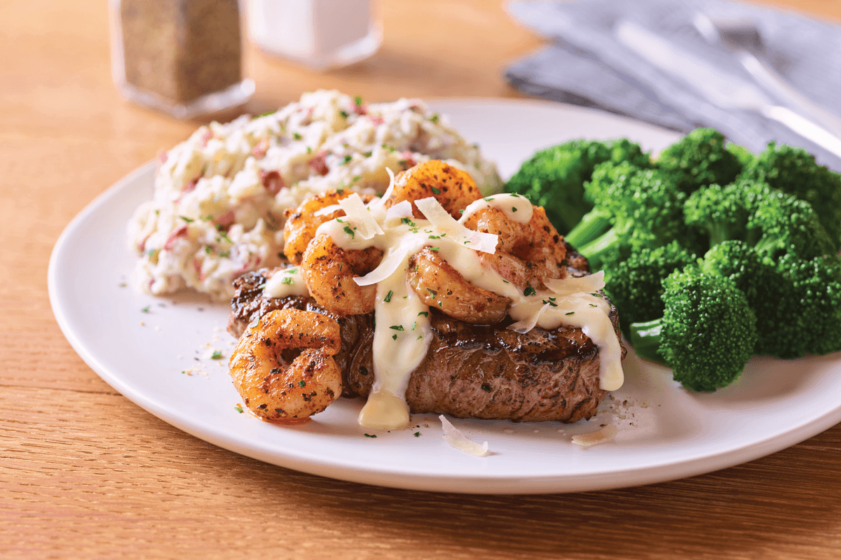 Shrimp 'n Parmesan Sirloin