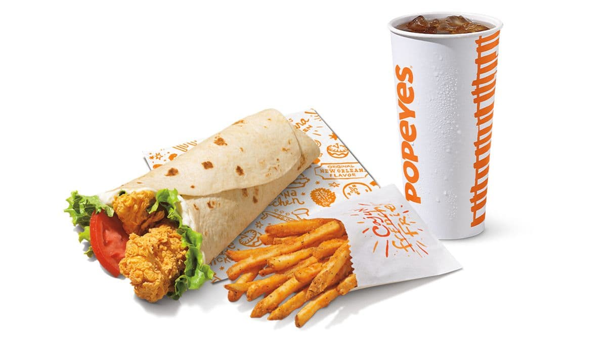Spicy Crispy Chicken Wrap Combo