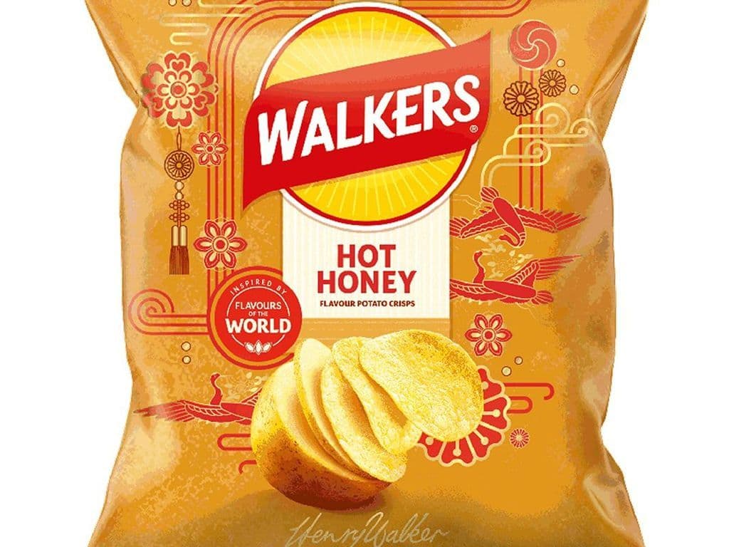 Walkers Hot Honey Sweet and Spicy Crisps UK 25g Chips 