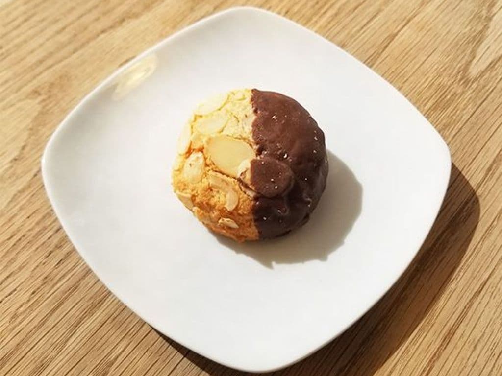 Chocolate Dipped Almond Cookie