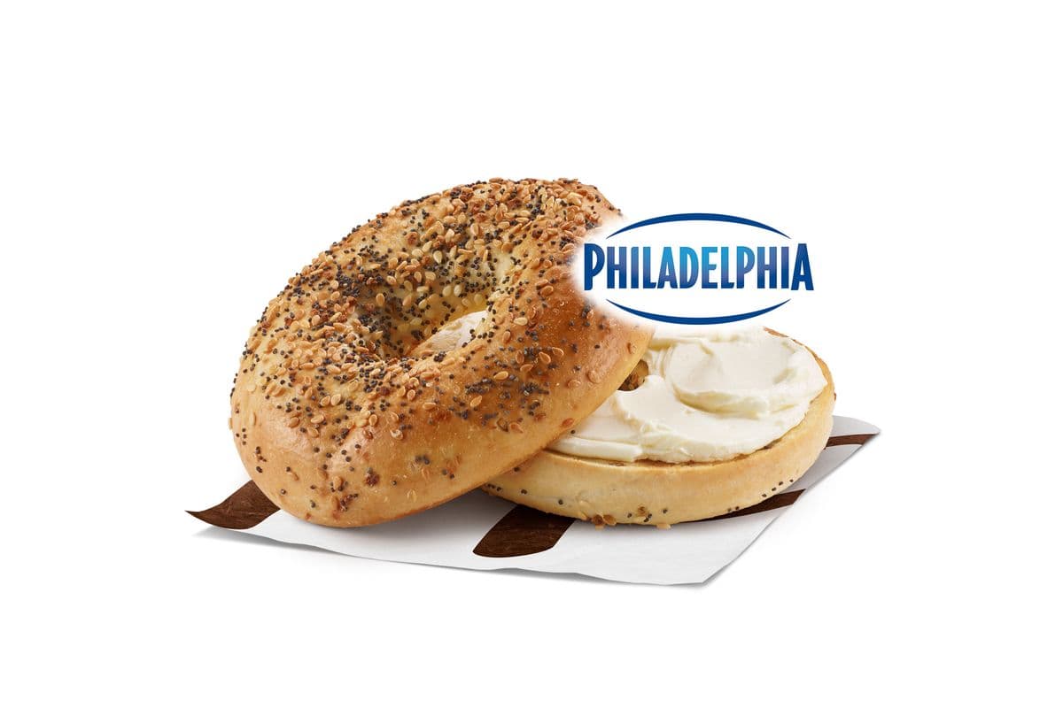 Everything Bagel w/ Regular Cream Cheese Product [380.0 Cals]