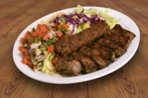 Sultani Kabob Salad & Naan