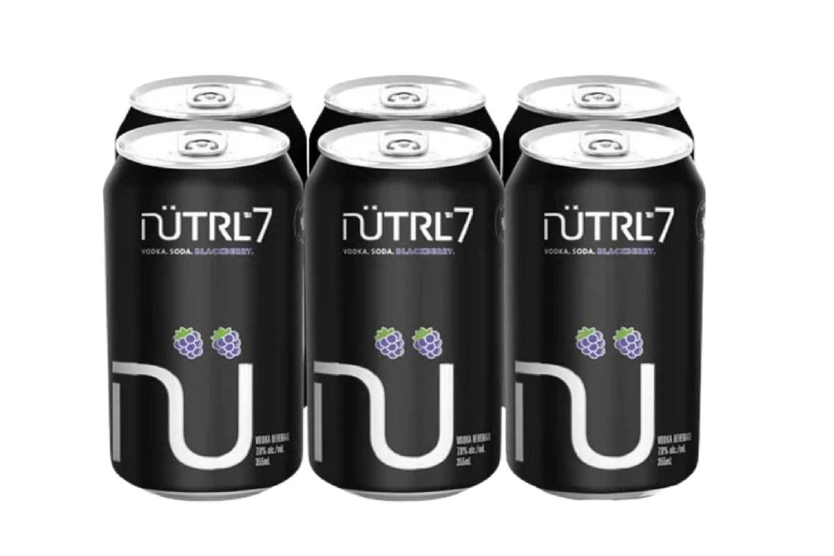 Nutrl 7 Vodka Soda Blackberry (6 x 355 ml)