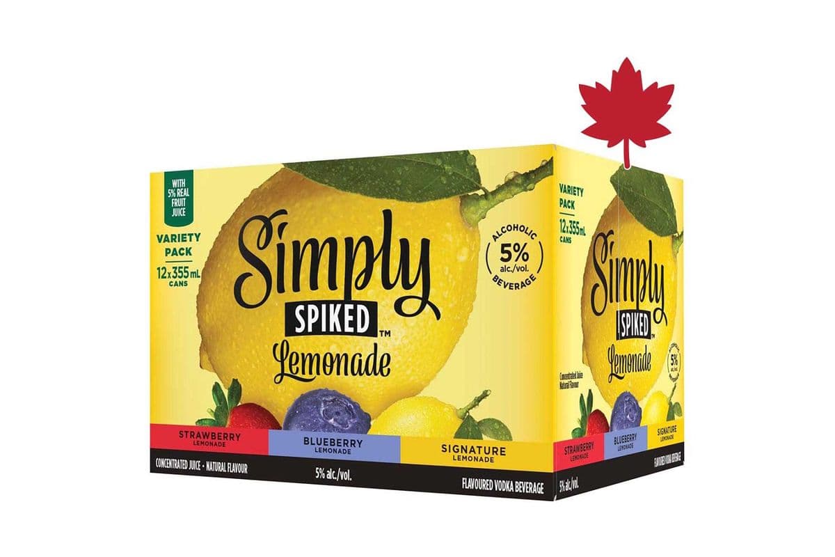 Simply Spiked Lemonade Variety Pack (12 x 355 ml)