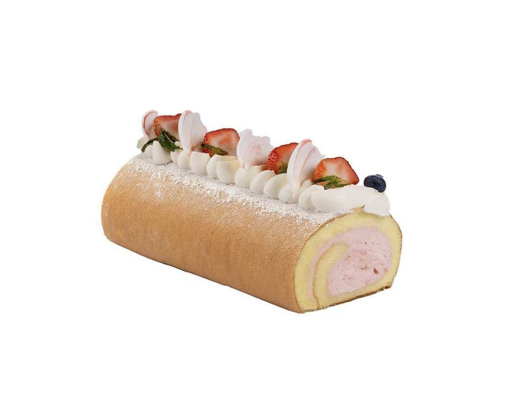 Strawberry Swiss Roll (7")