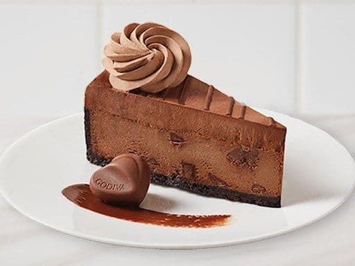 Tranche de Gâteau au Fromage chocolat Godiva / Chocolate Godiva Cheesecake slice