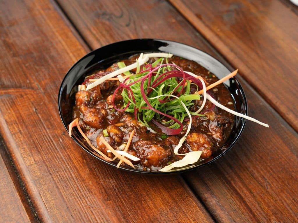 Manchurian Lunch Bowl (chili chicken on rice/noodle/fried rice)