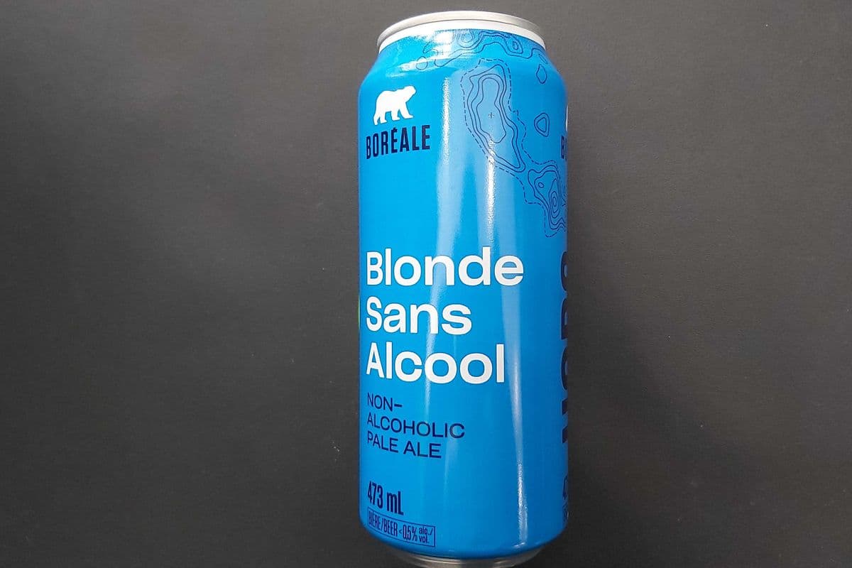 Boréal blonde sans alcool 473ml cannette (Bleu)