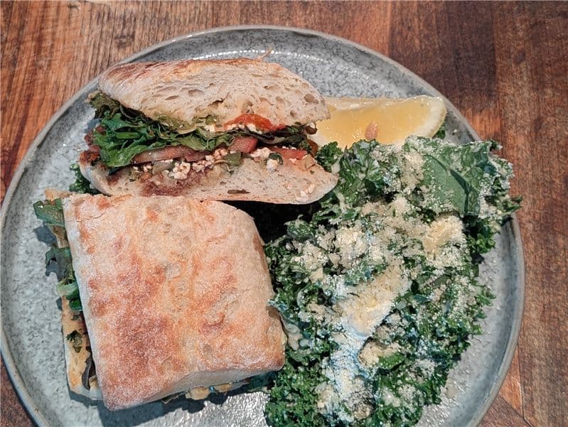 Veggie Sando + Salad