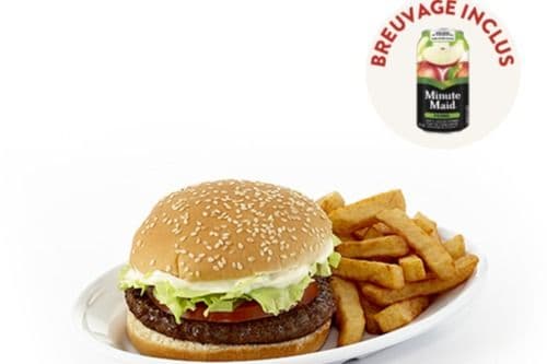 Hamburger Avec Frites Et Breuvage (ENF)/ Hamburger With Fries And Drink