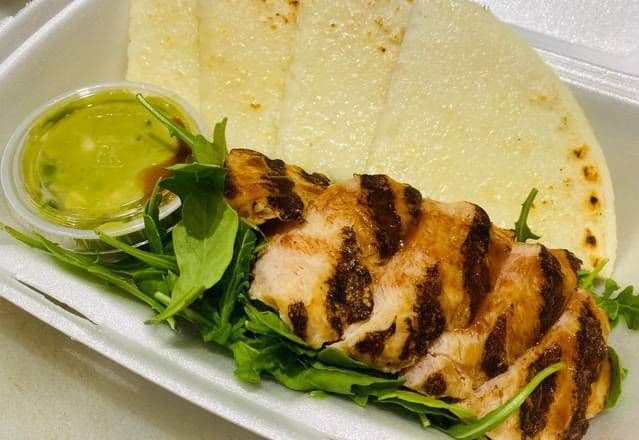 Arepa with grilled Chicken Breast (GF)