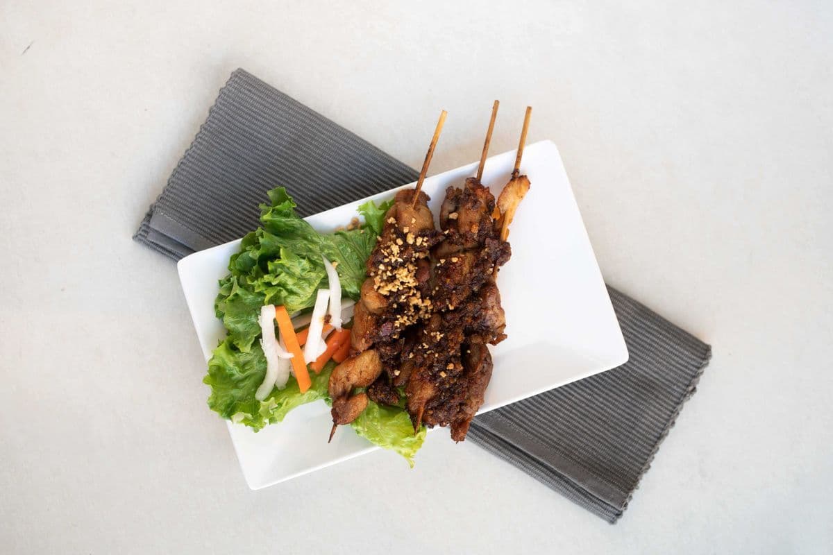613 - Grilled Pork with Satay Sauce
