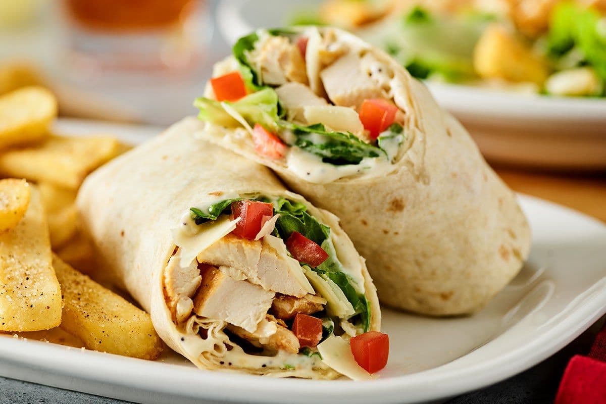 Everything Caesar Chicken Wrap