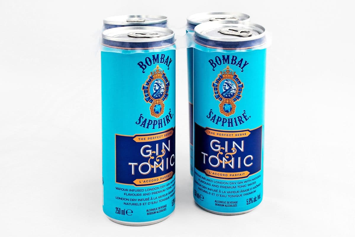 Bombay Sapphire Gin Tonic (4 x 250 ml Cans)