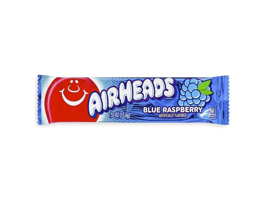 Airheads Blue Raspberry Chewy Candy Taffy