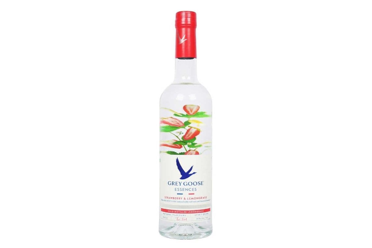 Grey Goose Essences Strawberry & Lemongrass-750ml (1 x 750ml)