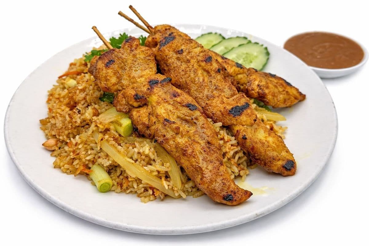 CS32 Chicken Satay Fried Rice