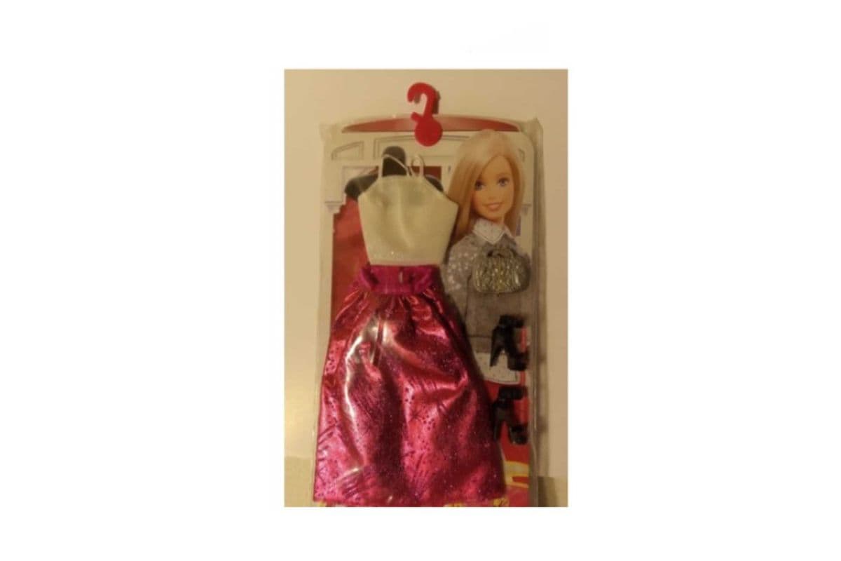 Pink Fairytales Princess Doll Skirt With White Spaghetti Tank Top