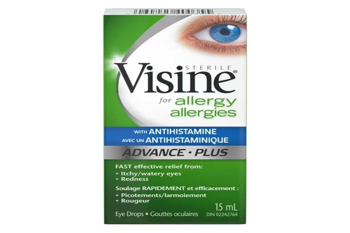 Visine Advance with Antihistamine Allergy Eye Drops, 15 mL