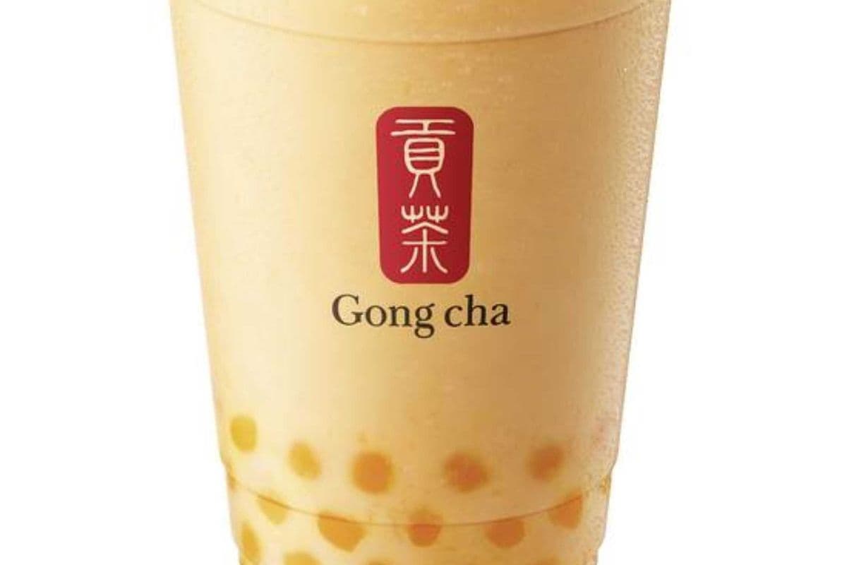Mango Milk Tea w/Mango Kanten Jelly