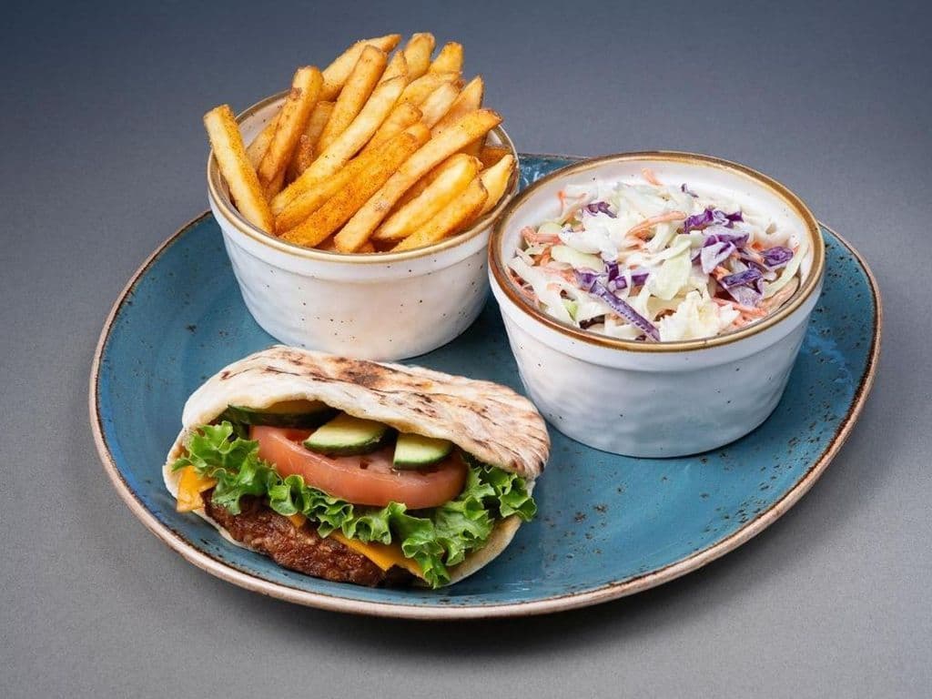 Peri Veggie Pita with 2 Sides