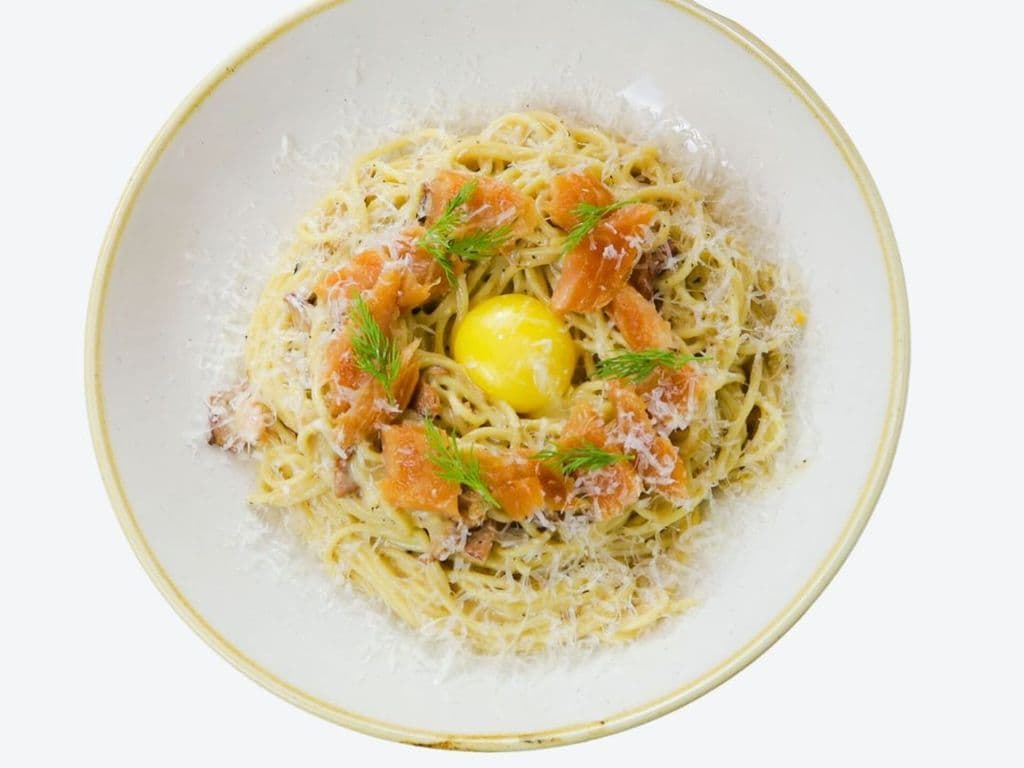 Smoked Salmon Spaghetti