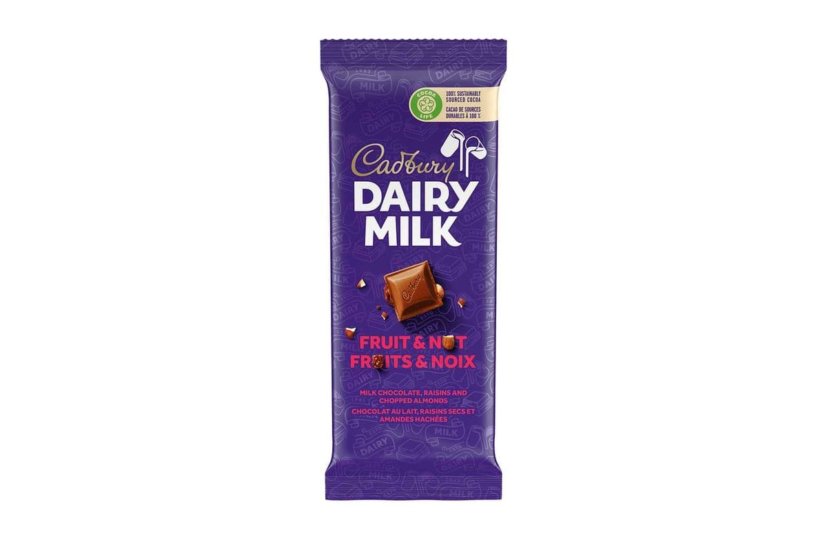 Cadbury Dairy Milk Fruit & Nut 100g Tab