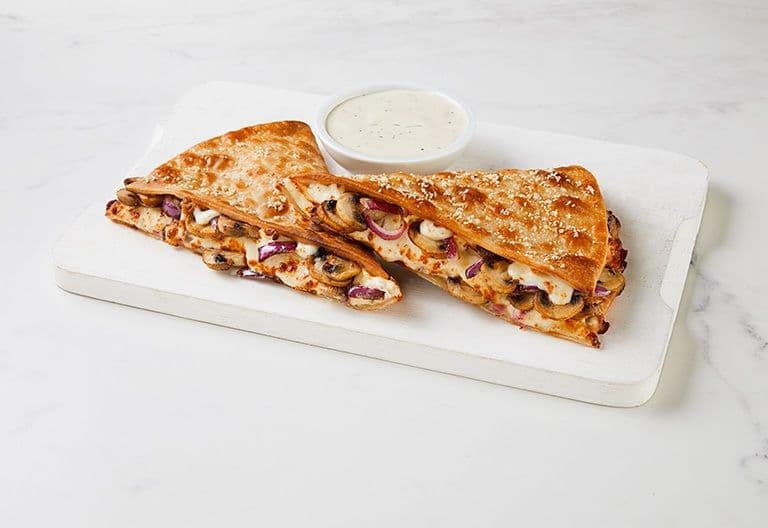 Mushroom Onion Alfredo Melt