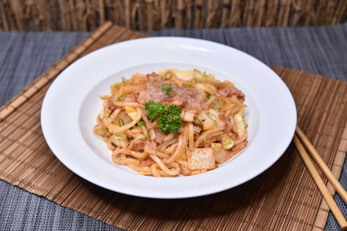 Kimchi Mentaiko Udon