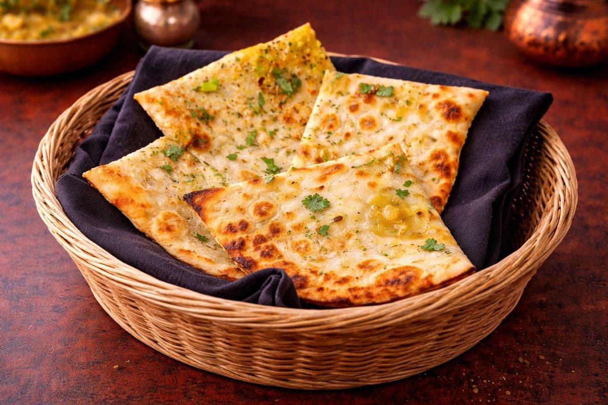 Spinach & Cheese Naan