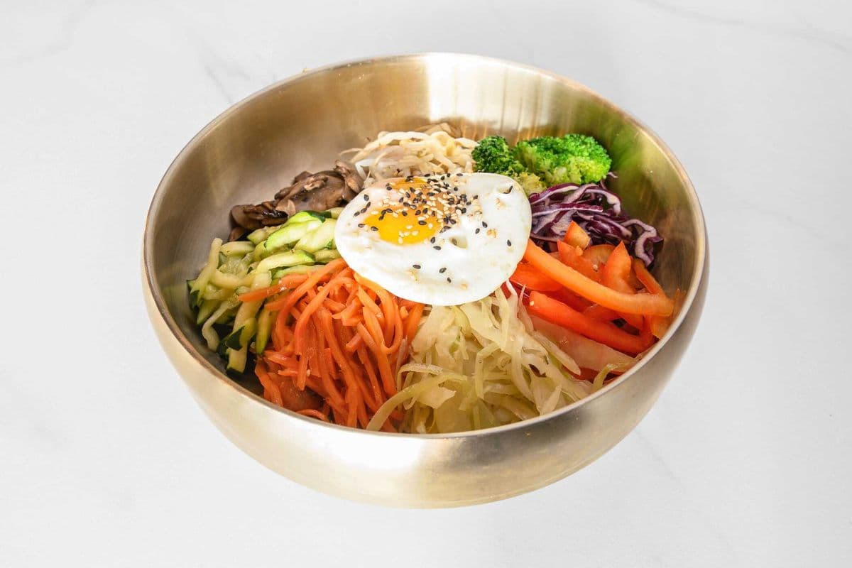 Tofu frit bibimbap / Fried Tofu Bibimbap