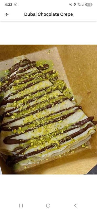 Dubai Chocolate Crepe
