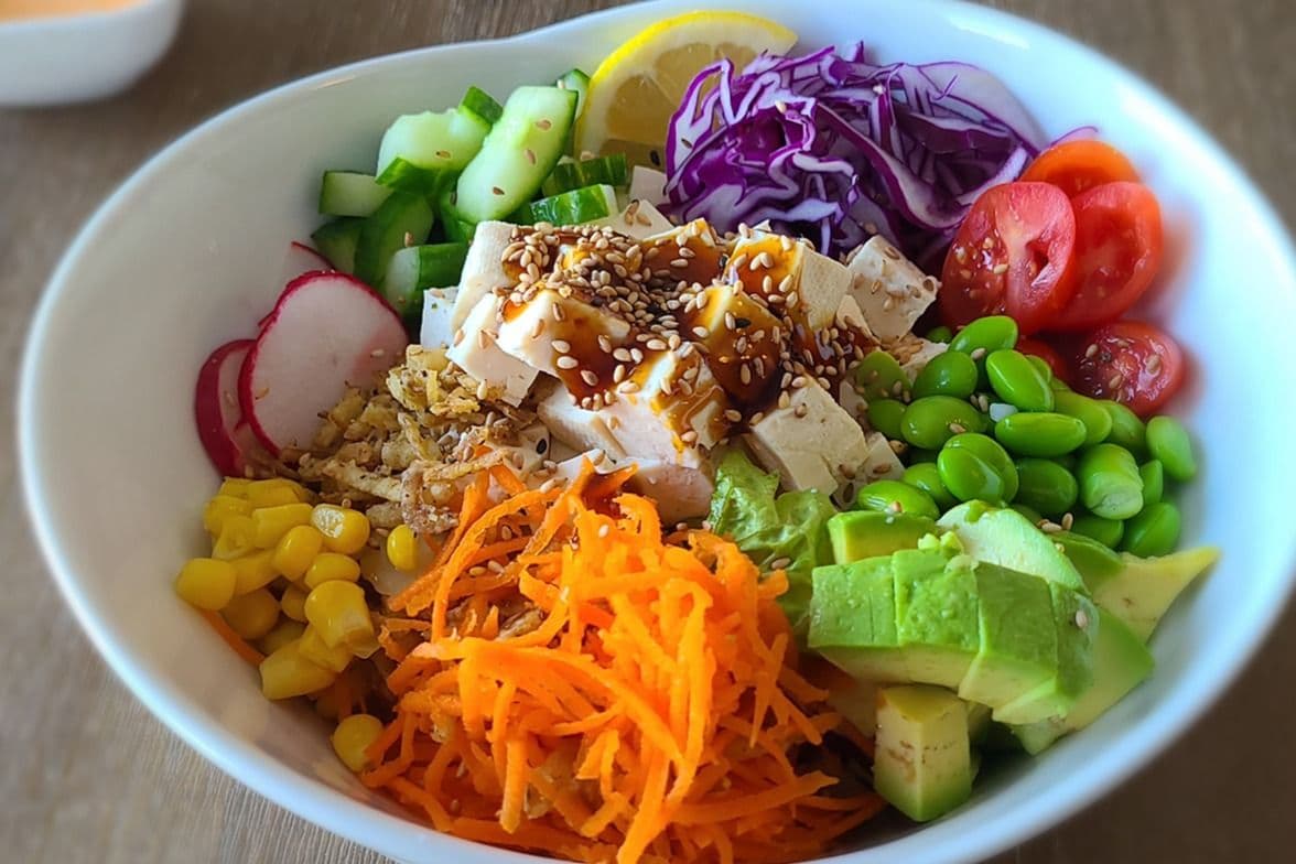 5. Veggie Tofu Poke Bowl
