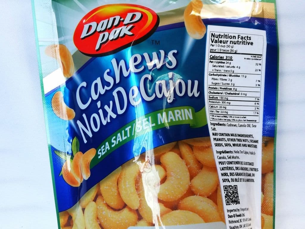 Dan-D Pak Cashews Sea Salt (270 gm)