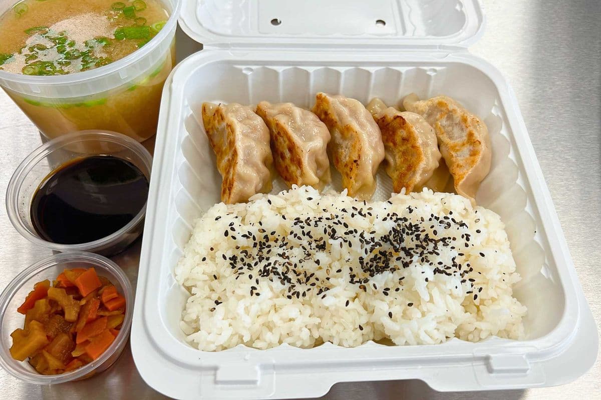 Pork Gyoza Dumpling Teishoku (Set Meal)