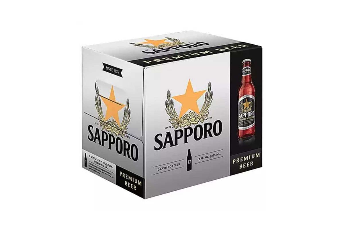 Sapporo 12 Bottles (12 x 355ml)
