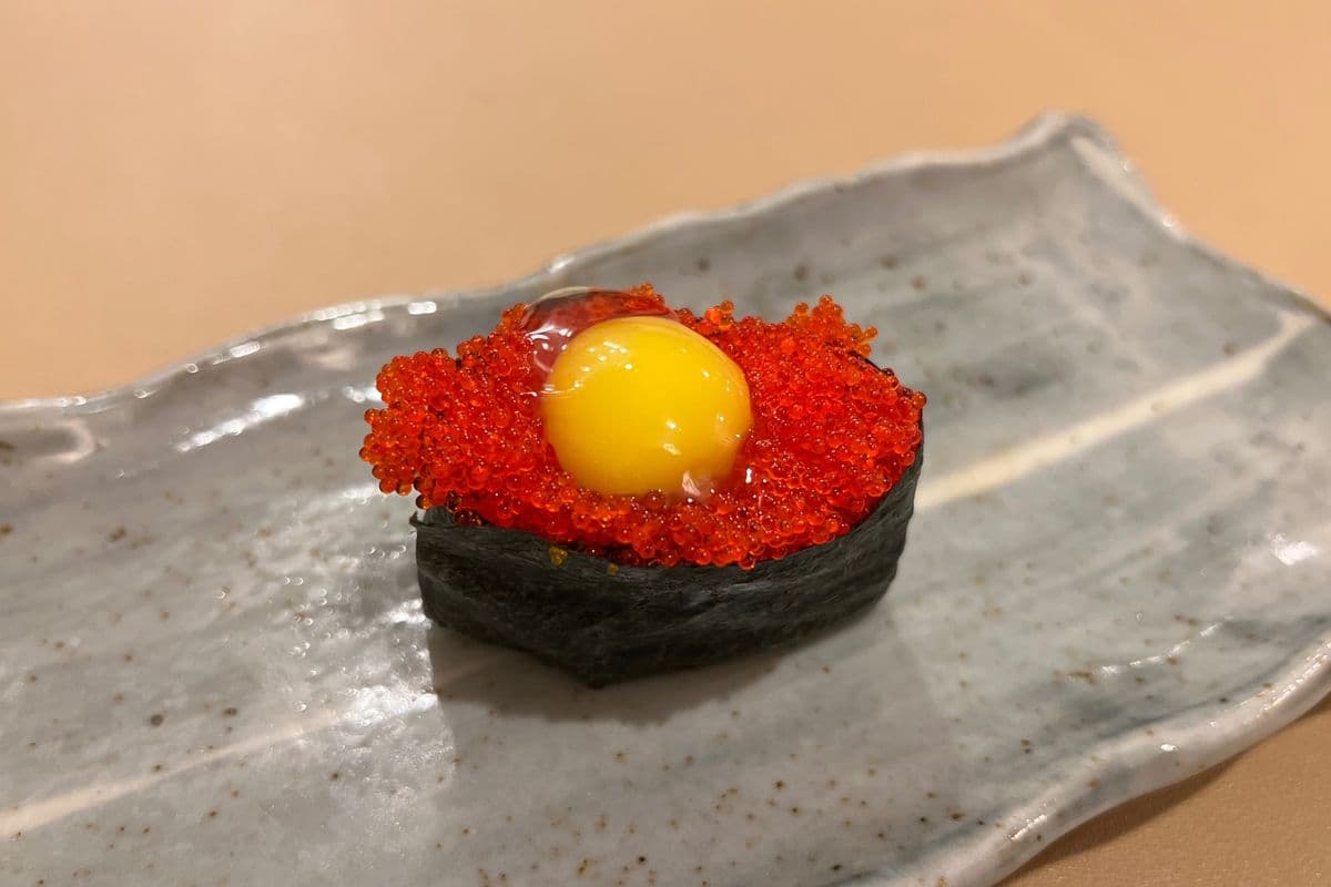 Tobiko and Quail Egg