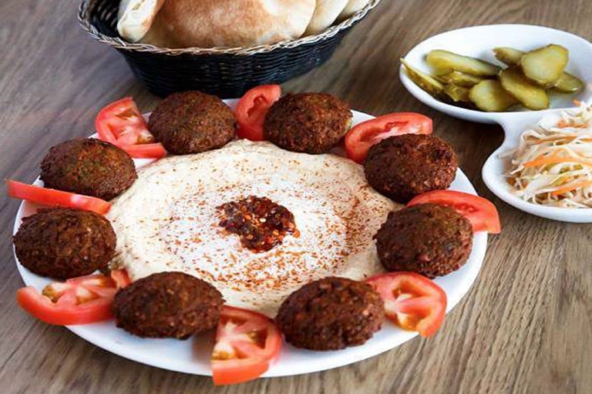 Falafel on Hummus