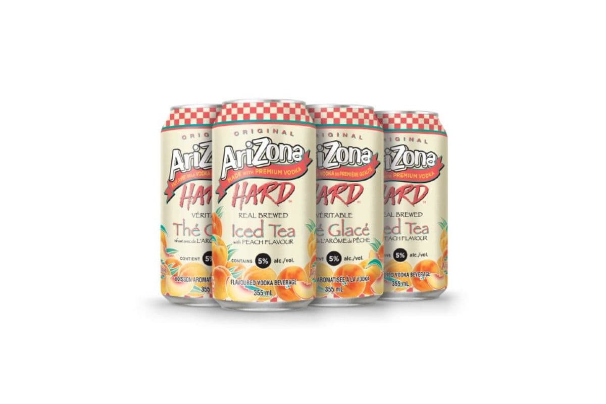 Arizona Hard Peach Iced Tea (6 Cans) (1 x 355ml)