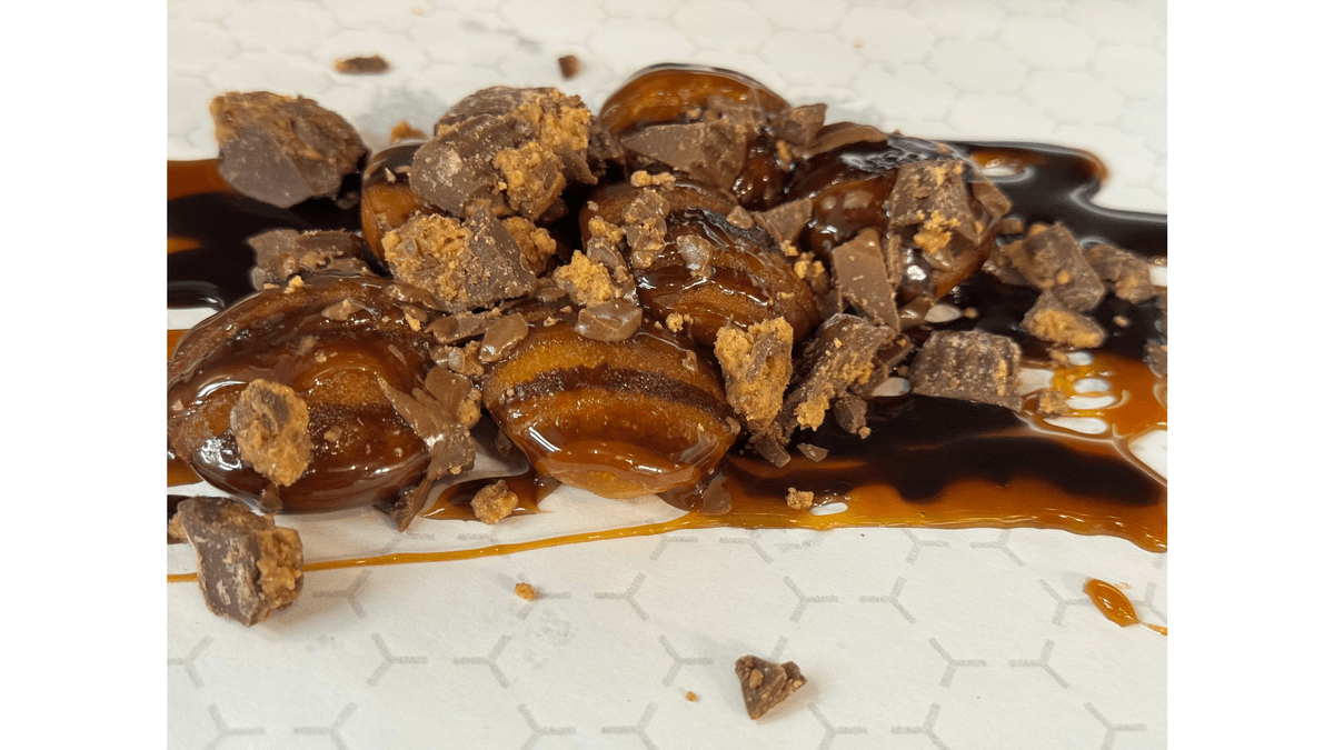 Reese's peanut Puff mini pancakes